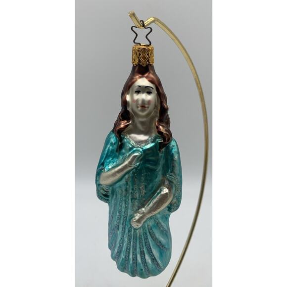 Vintage Old World Christmas Inge Glas Angel Mercury Glass Ornament W Germany - Picture 1 of 4